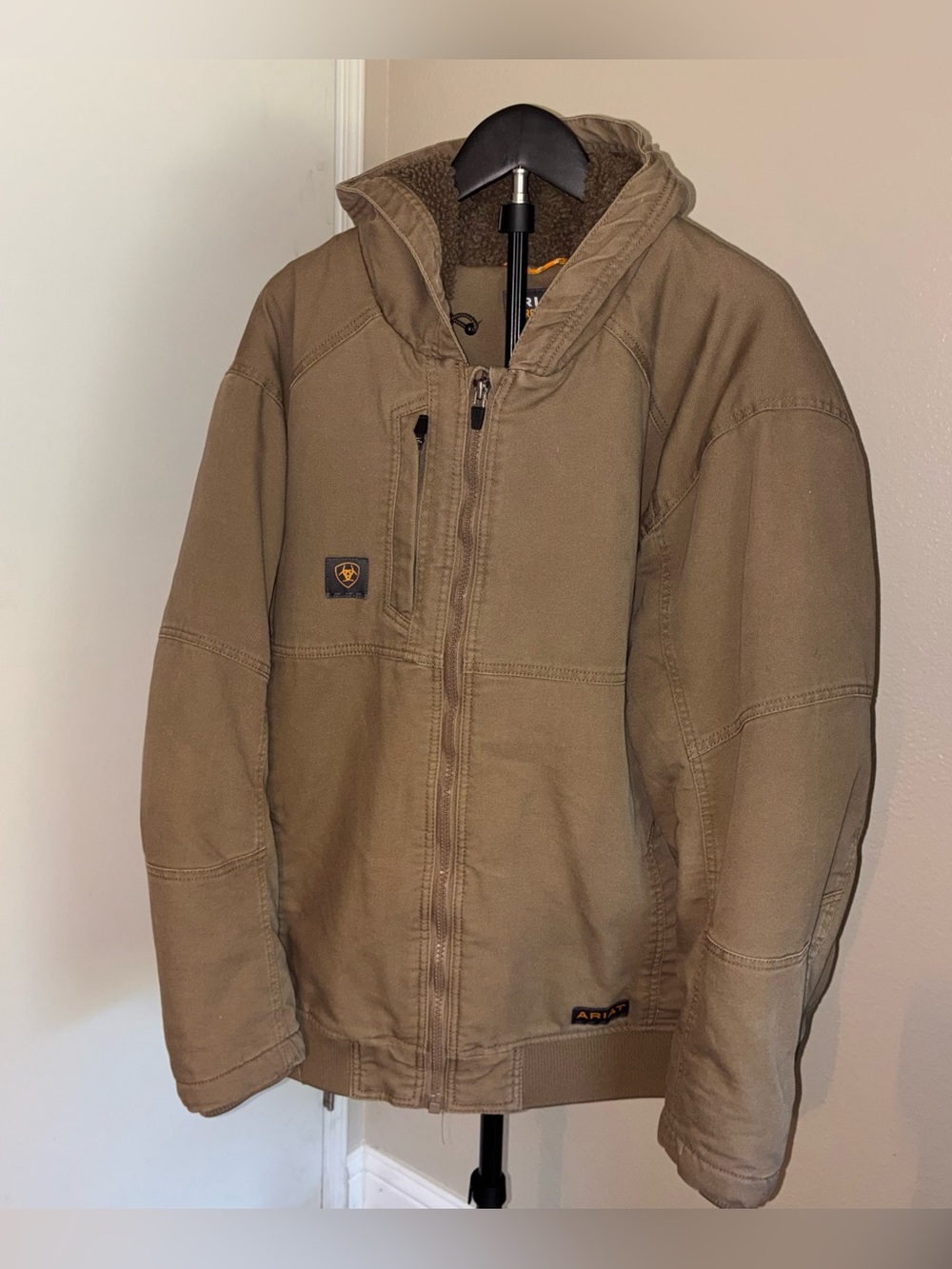 Ariat Men’s XXL Rebar DuraCanvas Hooded Work Jacket